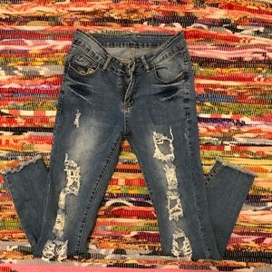 S ripped denim jeans
